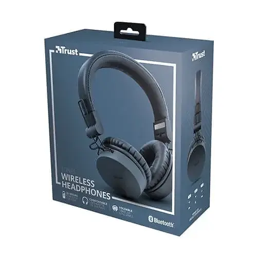 Diadema Trust Bluetooth Tones Azul - Imagen 2