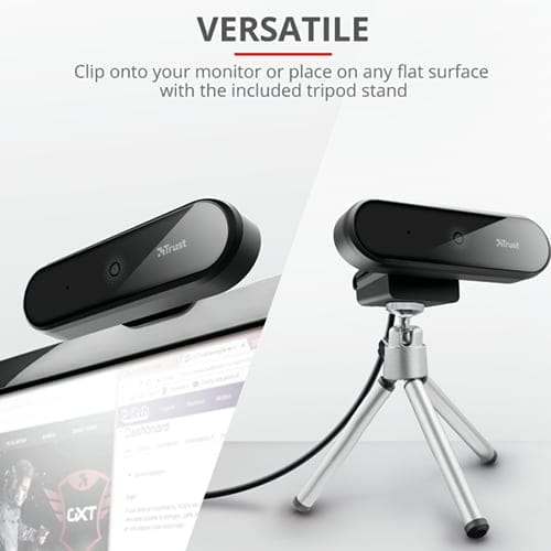Camara Web Trust Tyro Full HD 1080P Con Tripode - Imagen 2