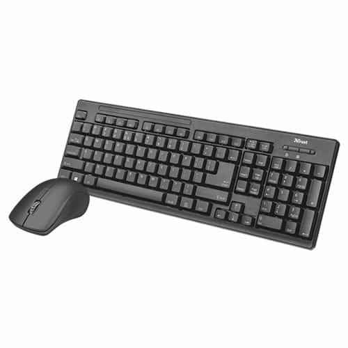 Combo Trust Inalambrico 2 en 1 Ziva USB Teclado + Mouse