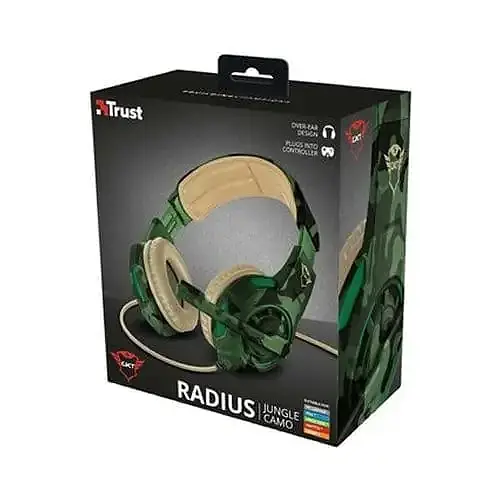 Diadema Gamer Trust GTX 310C Radius Verde Camuflado - Imagen 2