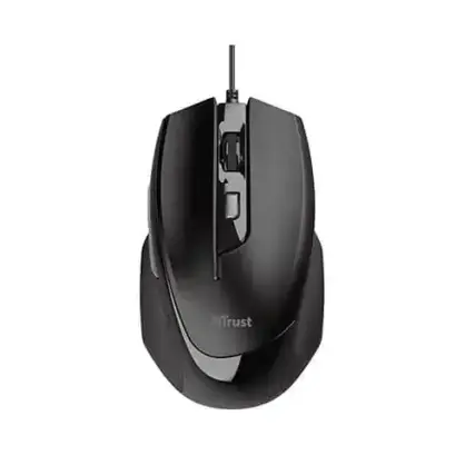 Mouse Trust Alambrico Basi Negro