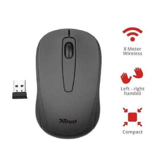 Mouse Trust Inalambrico USB Ziva Compact Negro