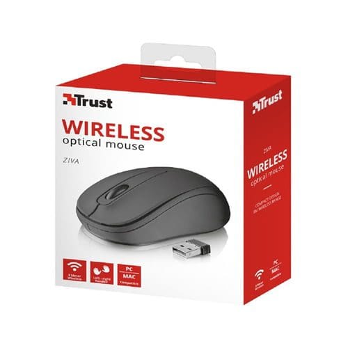 Mouse Trust Inalambrico USB Ziva Compact Negro - Imagen 2