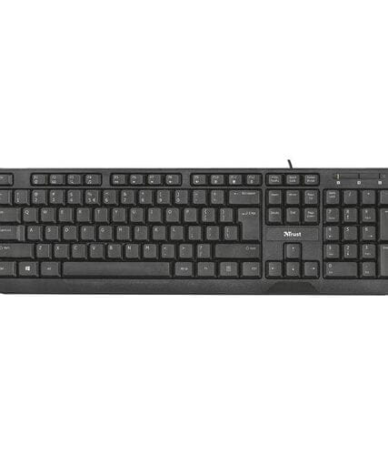 Teclado Trust Ziva Multimedia Alambrico Anti Derrames
