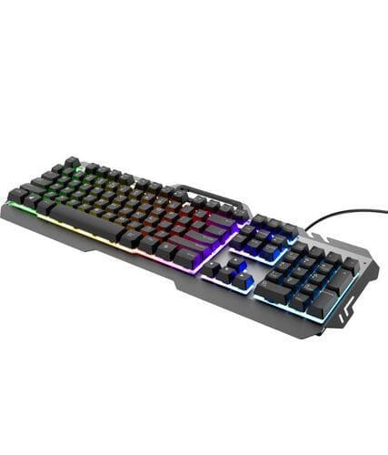 Teclado Gamer Trust Metalico GTX 853 Esca Con Iluminacion