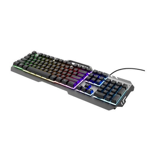 Teclado Gamer Trust Metalico GTX 853 Esca Con Iluminacion